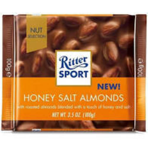 Zoom to enlarge the Ritter Sport Chocolate Bar • Honey Milk Salt Almonds