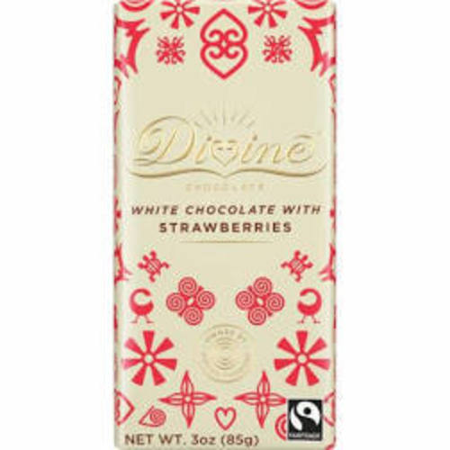 Zoom to enlarge the Divine Chocolate Bar • White Strawberry