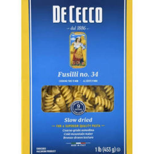 Zoom to enlarge the Dececco Pasta • Fusilli #34