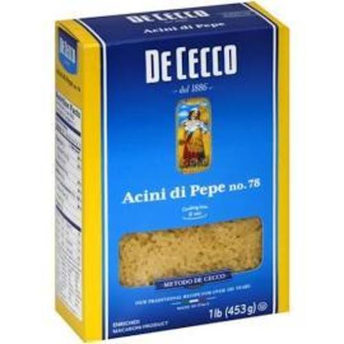 Zoom to enlarge the Dececco Pasta • Acini De Pepi #7