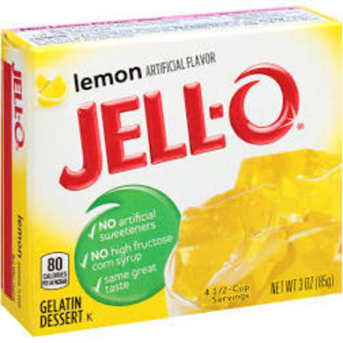 Zoom to enlarge the Jell-o Lemon Gelatin Dessert