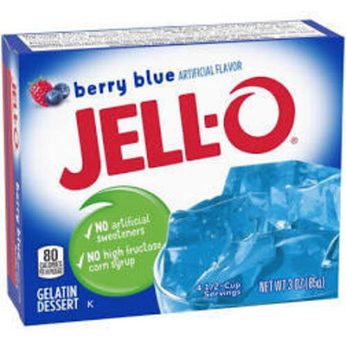 Zoom to enlarge the Jell-o Berry Blue Gelatin Dessert