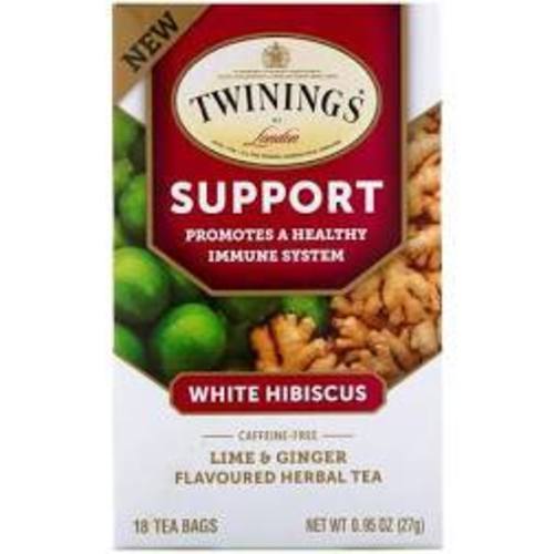 Zoom to enlarge the Twinings Of London Daily Wellness White Hibiscus Lime Ginger Tea Bags