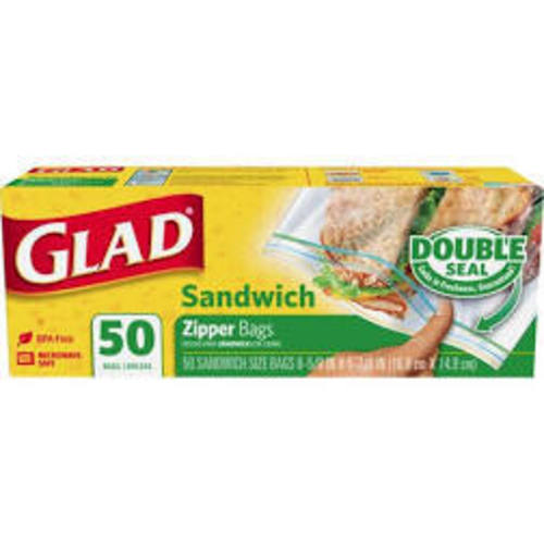 Zoom to enlarge the Gladlock Sandwich Bags 50ct