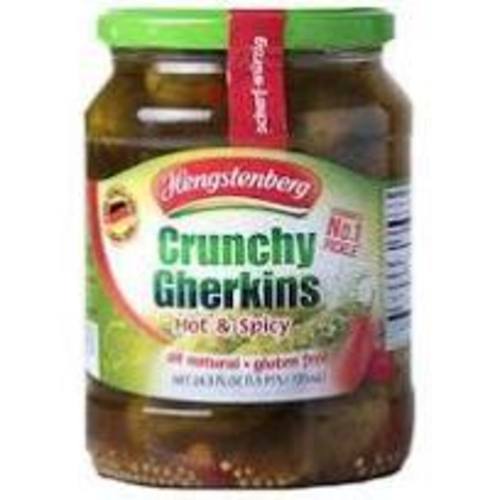 Zoom to enlarge the Hengstenberg Knax Gherkins Hot (Crunchy Pickles)