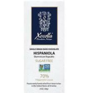 Xocolla Hispaniola Sugar-free Organic Chocolate Candy Bar