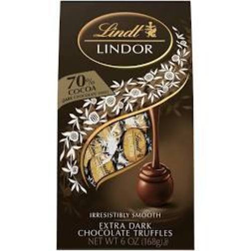 Zoom to enlarge the Lindt Lindor Extra 70% Dark Chocolate Truffles In Bag