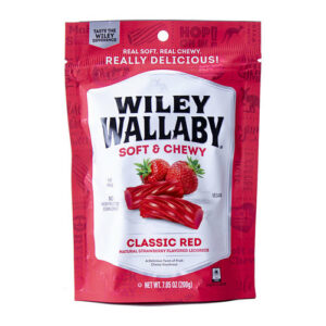 Wiley Wallaby Red Australian Style Licorice Candy
