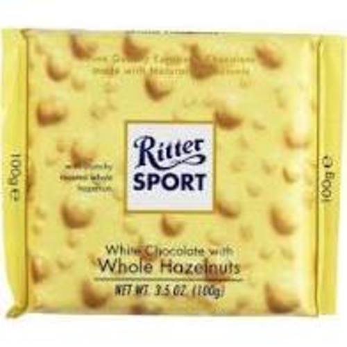 Zoom to enlarge the Ritter Sport Whole Hazelnut White Chocolate Candy Bar