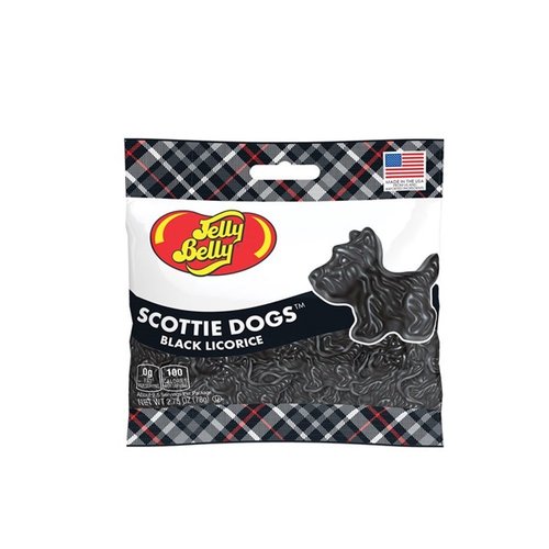 Zoom to enlarge the Jelly Belly Black Licorice Scottie Dog Shaped Candy In Bag