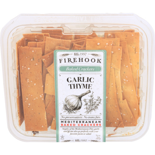 Zoom to enlarge the Firehook Garlic Thyme Organic Mediterranean Baked Crackers