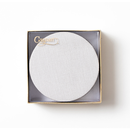 Zoom to enlarge the Caspari • Coaster Set Cream Canvas Round