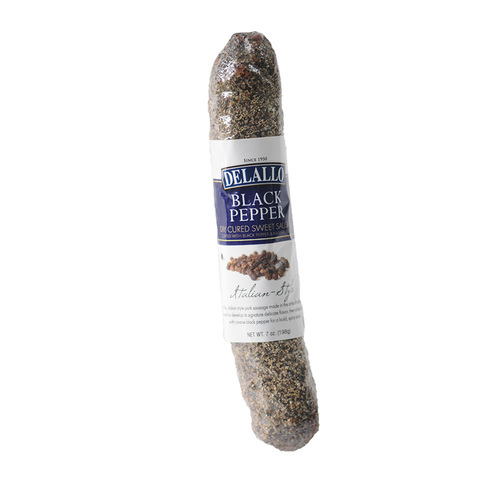 Zoom to enlarge the Meat • Delallo Black Pepper Dry Sausage