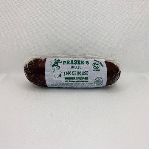 Prasek's Smokehouse Dried Pork & Beef Jalapeño Sausage