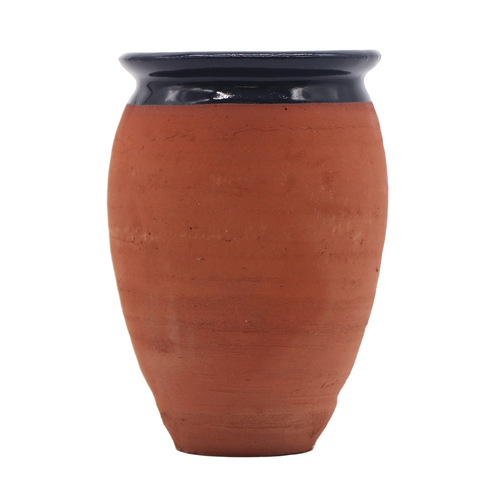 Zoom to enlarge the Cantarito Cup • Blue Rim Terracotta Glazed