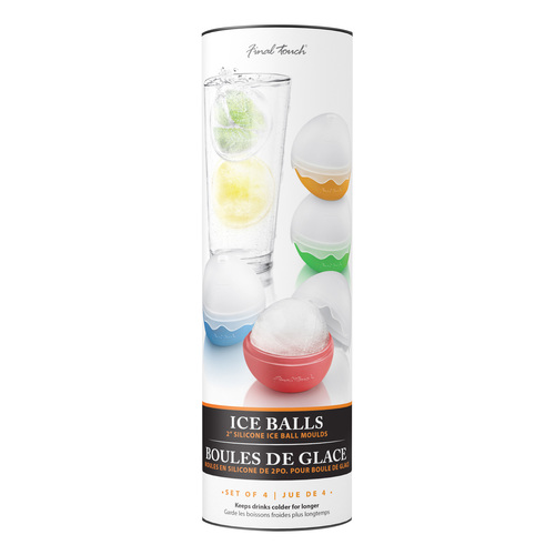 Final Touch • 2 Ice Ball Mold 4 Pack Tube