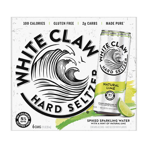 Zoom to enlarge the White Claw Lime Hard Seltzer • 6pk Can