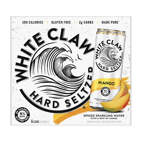 Zoom to enlarge the White Claw Mango Hard Seltzer • 6pk Can