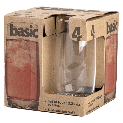 Zoom to enlarge the Home Essentials Basic • Highball Glasses 13oz 4pk