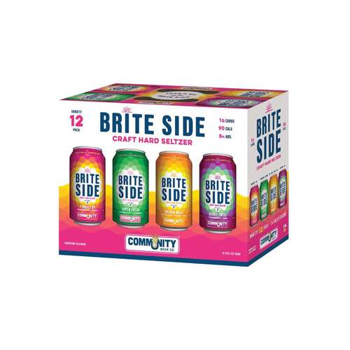 Zoom to enlarge the Community Brite Side Hard Seltzer Variety &bull; 12pk Can
