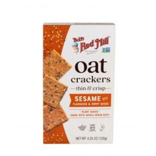 Zoom to enlarge the Bobs Red Mill Oat Crackers • Sesame