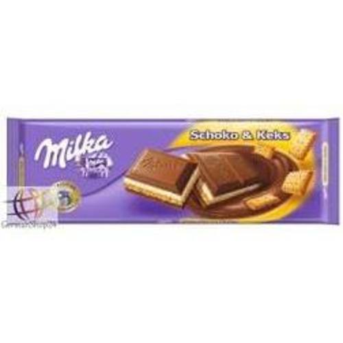 Zoom to enlarge the Milka Chocolate Bar and Biscuit 10.6z