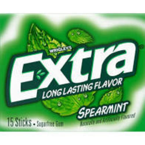 Zoom to enlarge the Extra Sugar Free Chewing Gum Spearmint Single Pack