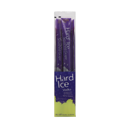 Zoom to enlarge the Hard Ice Vodka Freezies • Smashed Grape 6pk-200ml