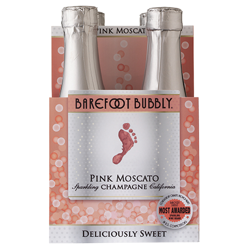 Zoom to enlarge the Barefoot Bubbly Pink Moscato 4pk