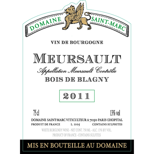 Zoom to enlarge the Dom St. Marc Bois De Blagny Meursault