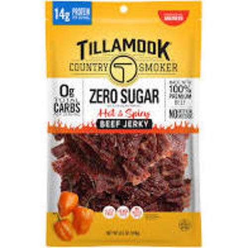 Zoom to enlarge the Tillamook Beef Jerky Hot Spicy Zero Sugar