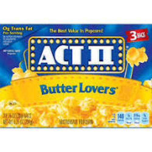 Zoom to enlarge the Act Ii Microwave Butter Popcorn 3 Ct