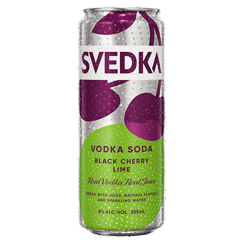 Zoom to enlarge the Svedka Vodka + Soda • Black Cherry Lime 4pk-355ml