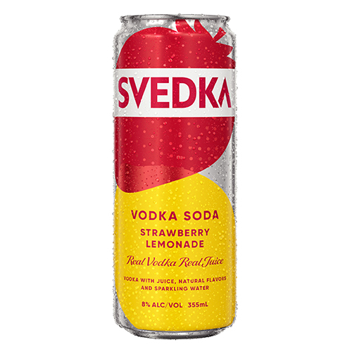 Zoom to enlarge the Svedka Vodka + Soda • Strawberry Lemonade 4pk-355ml