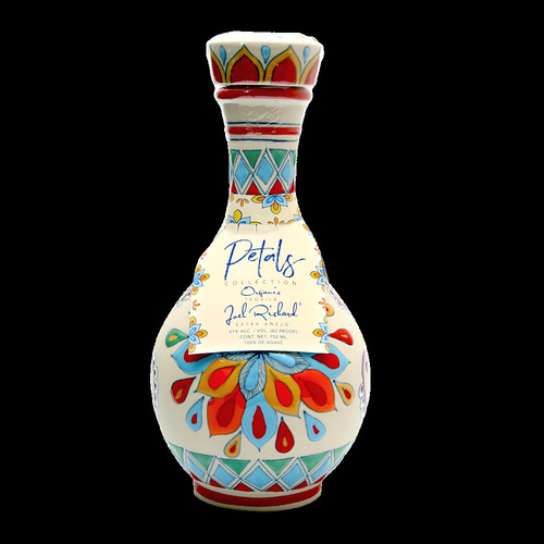 Zoom to enlarge the Joel Richard Petals Ceramic Organic Tequila • Extra Anejo