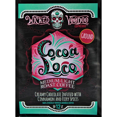 Zoom to enlarge the Wicked Voodoo Coffee • Cocoa Loco Ground Spicy Choc