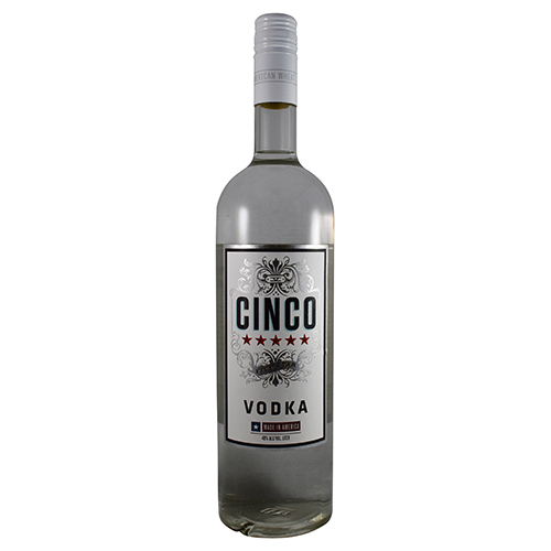 Zoom to enlarge the Cinco Five Star Vodka • Bar Liters