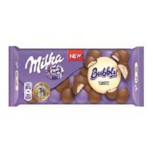 Zoom to enlarge the Milka Chocolate Bar • Bubbly White