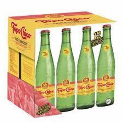Zoom to enlarge the Topo Chico Sparkling Lime Water In Glass
