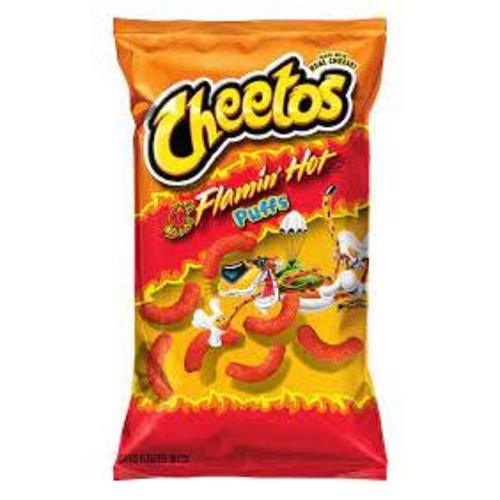 Frito-Lay Cheetos Crunchy Hot, Flamin' Hot Cheese Puffs, Pack of 32, 2.75  oz, Gluten Free at