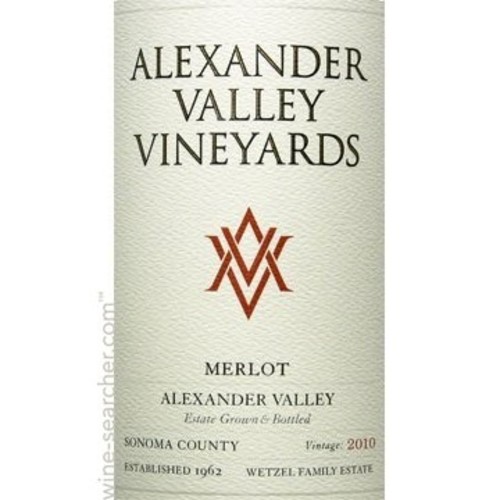 Zoom to enlarge the Alexander Valley Vineyards Estate Grown & Bottled Wetzel Family Estate Merlot