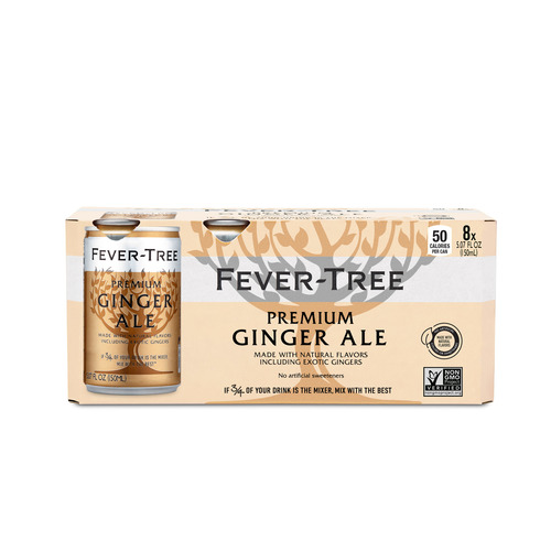 Zoom to enlarge the Fever Tree Premium Ginger Ale 8pk 5oz Cans