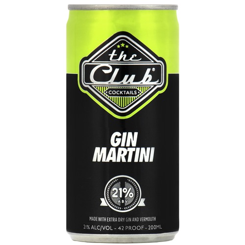 Zoom to enlarge the Club Cocktails • Gin Martini Can