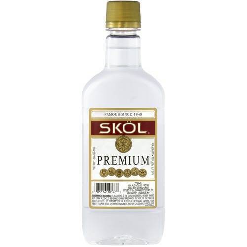 Zoom to enlarge the Skol Vodka Plastic Flask