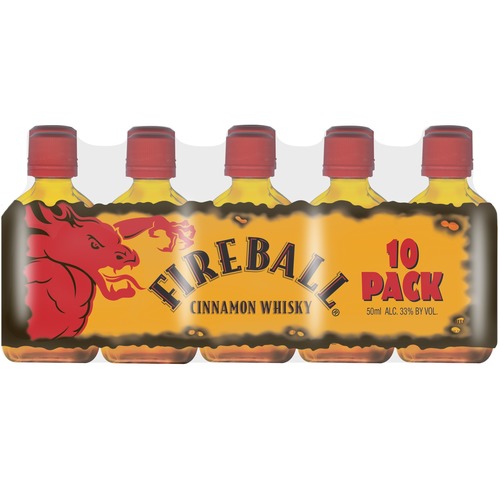 Zoom to enlarge the Fireball Cinnamon Whiskey • 10pk-50ml