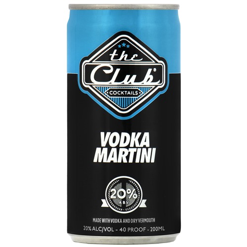Zoom to enlarge the The Club Canned Cocktails • Vodka Martini