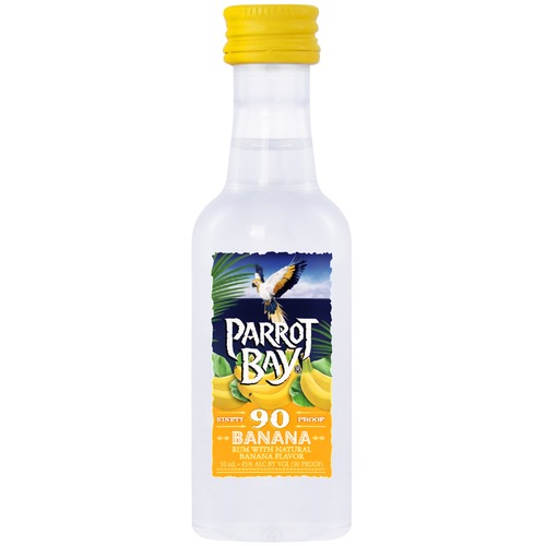 Zoom to enlarge the Parrot Bay Rum • Banana 90 Proof 50ml (Each)