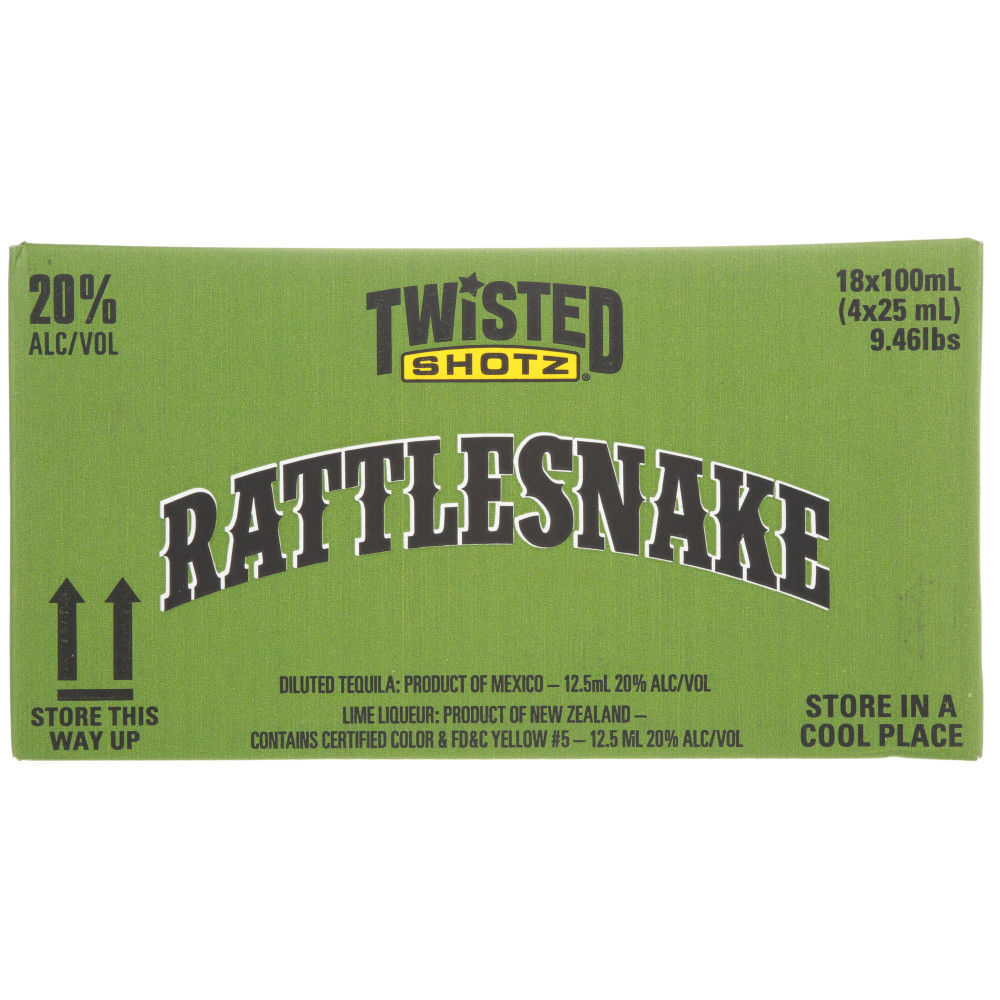 Zoom to enlarge the Twisted Shotz • Rattlesnake 4pk-25ml