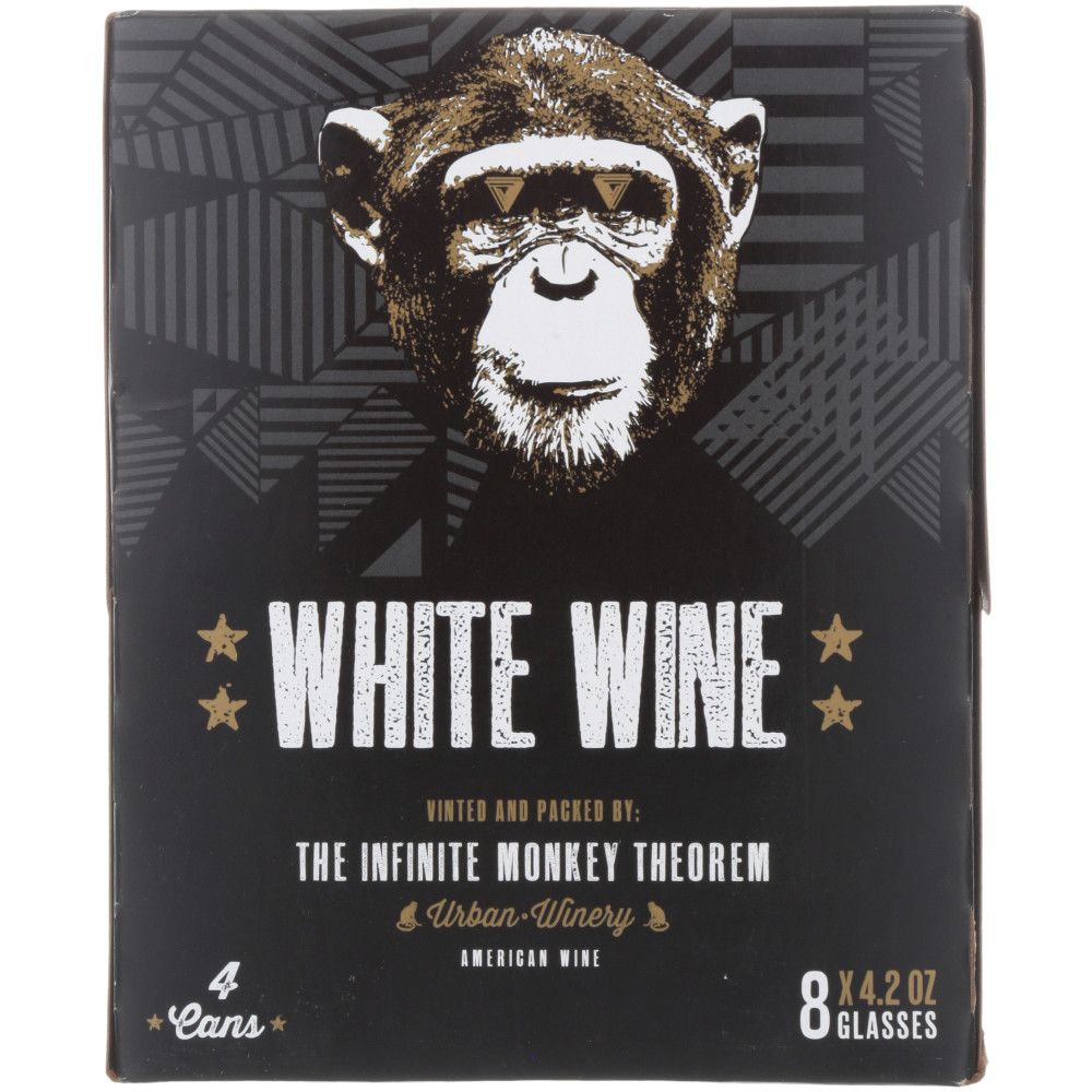 Zoom to enlarge the Infinite Monkey White Wine In A Can 4pk