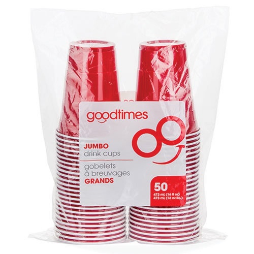 Zoom to enlarge the Goodtimes Red Plastic Party Cup  16 oz